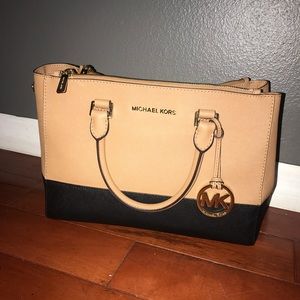 Michael Kors Nude + Black Purse